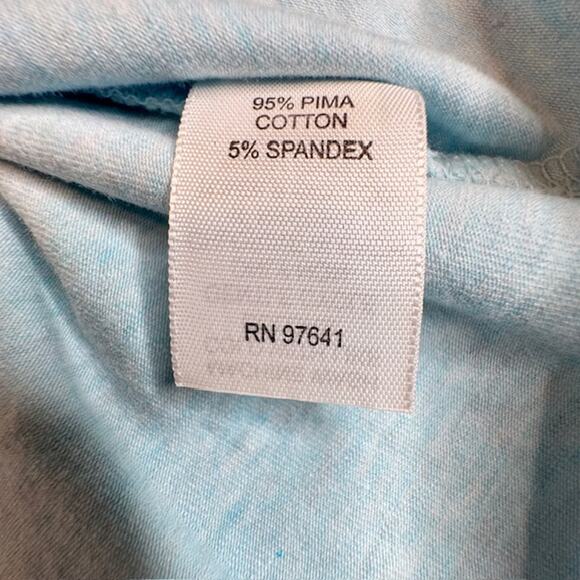 Pure Jill Sz X-Large Baby Blue Stretch Crewneck Long Sleeve Top - Picture 8 of 9